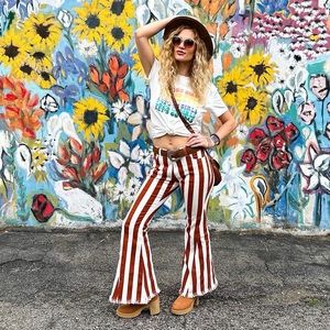 Striped Bell Bottoms